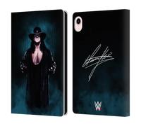 Head Case Designs Officially Licensed WWE Deadman Signature The Undertaker Leather Wallet Case Compatible With Apple iPad mini (2021/2024)