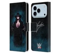 Head Case Designs Officially Licensed WWE Deadman Signature The Undertaker Leather Wallet Case Compatible With Apple iPhone 17 Pro