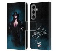 Head Case Designs Officially Licensed WWE Deadman Signature Undertaker Leather Wallet Case Compatible With Samsung Galaxy S25