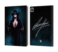 Head Case Designs Officially Licensed WWE Deadman Signature Undertaker Leather Wallet Case Compatible With Apple iPad Pro 13 M4 2024