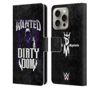 Head Case Designs Officially Licensed WWE Dirty Dom Dominik Mysterio Leather Wallet Case Compatible With Apple iPhone 16 Pro