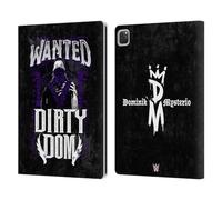 Head Case Designs Officially Licensed WWE Dirty Dom Dominik Mysterio Leather Wallet Case Compatible With Apple iPad Pro 12.9 2020/2021/2022