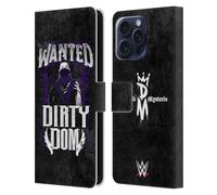 Head Case Designs Officially Licensed WWE Dirty Dom Dominik Mysterio Leather Wallet Case Compatible With Apple iPhone 16 Pro Max
