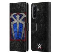 Head Case Designs Officially Licensed WWE Distressed Logo Roman Reigns Leather Wallet Case Compatible With Samsung Galaxy A17 4G / 5G