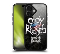 Head Case Designs Officially Licensed WWE Distressed Name Cody Rhodes Gel Armour Case [Military Grade Protection] Compatible With Apple iPhone 17