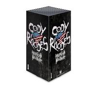 Head Case Designs Officially Licensed WWE Distressed Name Cody Rhodes Vinyl Sticker Gaming Skin Decal Cover Compatible With Xbox Series X Console
