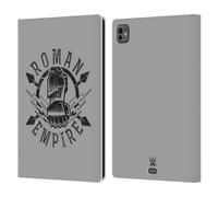 Head Case Designs Officially Licensed WWE Empire Thump Roman Reigns Leather Wallet Case Compatible With Apple iPad Pro 11 M4 2024