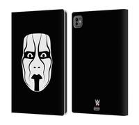Head Case Designs Officially Licensed WWE Face Sting Leather Wallet Case Compatible With Apple iPad Pro 11 M4 2024