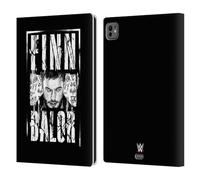 Head Case Designs Officially Licensed WWE Finn Bàlor Photo Logotype Superstars 8 Leather Wallet Case Compatible With Apple iPad Pro 11 M4 2024