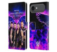Head Case Designs Officially Licensed WWE Finn, Damian, Rhea, Dominik The Judgment Day Leather Wallet Case Compatible With Apple iPhone 17 Air