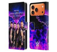 Head Case Designs Officially Licensed WWE Finn, Damian, Rhea, Dominik The Judgment Day Leather Wallet Case Compatible With Apple iPhone 17 Pro Max