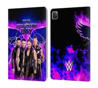 Head Case Designs Officially Licensed WWE Finn, Damian, Rhea, Dominik The Judgment Day Leather Wallet Case Compatible With Apple iPad Pro 11 2020/2021 / 2022