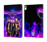Head Case Designs Officially Licensed WWE Finn, Damian, Rhea, Dominik The Judgment Day Leather Wallet Case Compatible With Apple iPad Air 13 2024/2025
