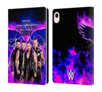 Head Case Designs Officially Licensed WWE Finn, Damian, Rhea, Dominik The Judgment Day Leather Wallet Case Compatible With Apple iPad mini (2021/2024)