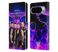 Head Case Designs Officially Licensed WWE Finn, Damian, Rhea, Dominik The Judgment Day Leather Wallet Case Compatible With Google Pixel 10 Pro XL