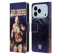 Head Case Designs Officially Licensed WWE Goldberg Superstars Leather Wallet Case Compatible With Apple iPhone 17 Pro