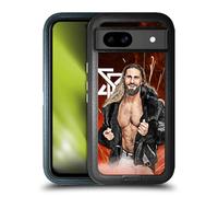Head Case Designs Officially Licensed WWE Graphic Portrait Seth Rollins Ultra-Armoured Shockproof Case [Military Grade Protection] Compatible With Google Pixel 8a