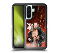 Head Case Designs Officially Licensed WWE Graphic Portrait Seth Rollins Ultra-Armoured Shockproof Case [Military Grade Protection] Compatible With Samsung Galaxy A36 5G