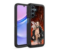 Head Case Designs Officially Licensed WWE Graphic Portrait Seth Rollins Ultra-Armoured Shockproof Case [Military Grade Protection] Compatible With Samsung Galaxy A15