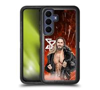 Head Case Designs Officially Licensed WWE Graphic Portrait Seth Rollins Ultra-Armoured Shockproof Case [Military Grade Protection] Compatible With Samsung Galaxy S25 FE