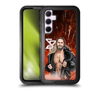 Head Case Designs Officially Licensed WWE Graphic Portrait Seth Rollins Ultra-Armoured Shockproof Case [Military Grade Protection] Compatible With Samsung Galaxy A35 5G