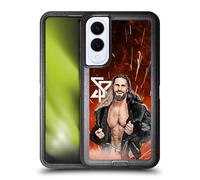 Head Case Designs Officially Licensed WWE Graphic Portrait Seth Rollins Ultra-Armoured Shockproof Case [Military Grade Protection] Compatible With Samsung Galaxy S25 Edge