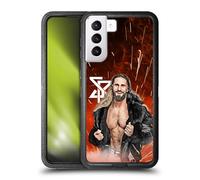 Head Case Designs Officially Licensed WWE Graphic Portrait Seth Rollins Ultra-Armoured Shockproof Case [Military Grade Protection] Compatible With Samsung Galaxy S21+ 5G