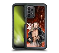 Head Case Designs Officially Licensed WWE Graphic Portrait Seth Rollins Ultra-Armoured Shockproof Case [Military Grade Protection] Compatible With Samsung Galaxy A23 / 5G (2022)