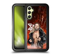 Head Case Designs Officially Licensed WWE Graphic Portrait Seth Rollins Ultra-Armoured Shockproof Case [Military Grade Protection] Compatible With Samsung Galaxy A34 5G