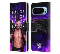 Head Case Designs Officially Licensed WWE Graphics Finn Balor Leather Wallet Case Compatible With Google Pixel 9 / Pixel 9 Pro