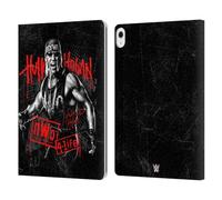 Head Case Designs Officially Licensed WWE Graphics Hulk Hogan Leather Wallet Case Compatible With Apple iPad Air 13 2024/2025