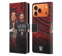 Head Case Designs Officially Licensed WWE Group The Bloodline Leather Wallet Case Compatible With Apple iPhone 17 Pro Max