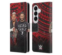 Head Case Designs Officially Licensed WWE Group The Bloodline Leather Wallet Case Compatible With Samsung Galaxy S26