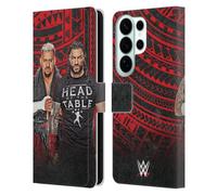 Head Case Designs Officially Licensed WWE Group The Bloodline Leather Wallet Case Compatible With Samsung Galaxy S26 Ultra