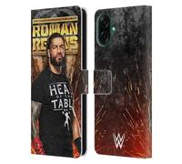 Head Case Designs Officially Licensed WWE Grunge Roman Reigns Leather Wallet Case Compatible With Samsung Galaxy A07