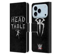 Head Case Designs Officially Licensed WWE Head Of The Table R. Reigns Graphics Leather Wallet Case Compatible With Apple iPhone 17 Pro