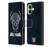 Head Case Designs Officially Licensed WWE Hell Yeah Stone Cold Steve Austin Leather Wallet Case Compatible With Apple iPhone 17