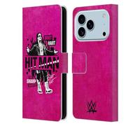 Head Case Designs Officially Licensed WWE Hitman Bret Hart Leather Wallet Case Compatible With Apple iPhone 17 Pro