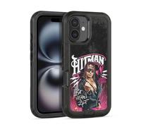 Head Case Designs Officially Licensed WWE Hitman Graphics Bret Hart Ultra-Armoured Shockproof Case [Military Grade Protection] Compatible With Apple iPhone 16