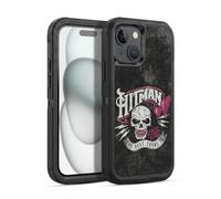 Head Case Designs Officially Licensed WWE Hitman Logo Bret Hart Ultra-Armoured Shockproof Case [Military Grade Protection] Compatible With Apple iPhone 15