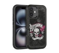 Head Case Designs Officially Licensed WWE Hitman Logo Bret Hart Ultra-Armoured Shockproof Case [Military Grade Protection] Compatible With Apple iPhone 16