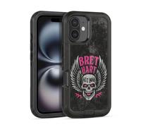 Head Case Designs Officially Licensed WWE Hitman Skull Bret Hart Ultra-Armoured Shockproof Case [Military Grade Protection] Compatible With Apple iPhone 16