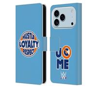 Head Case Designs Officially Licensed WWE Hustle Loyalty Respect John Cena Leather Wallet Case Compatible With Apple iPhone 17 Pro