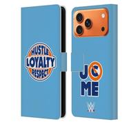 Head Case Designs Officially Licensed WWE Hustle Loyalty Respect John Cena Leather Wallet Case Compatible With Apple iPhone 17 Pro Max