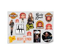 Head Case Designs Officially Licensed WWE Icons Becky Lynch Stickers & Skin Decals Compatible for Laptop Smartphone Gaming Notebook Luggage Bag Tumbler Scrapbook Locker