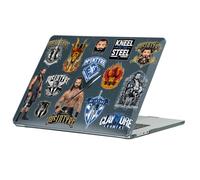 Head Case Designs Officially Licensed WWE Icons Drew McIntyre Black Glitter Hard Crystal Armour Laptop Case compatible with MacBook Air 13.6" M2 A2681/M3 A3113/M4 A3240 2022/2024/2025