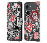 Head Case Designs Officially Licensed WWE Icons Stone Cold Steve Austin Leather Wallet Case Compatible With Apple iPhone 17 Air