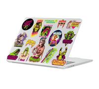 Head Case Designs Officially Licensed WWE Icons The Ultimate Warrior Clear Glitter Hard Crystal Armour Laptop Case compatible with MacBook Air 13.6" M2 A2681/M3 A3113/M4 A3240 2022/2024/2025