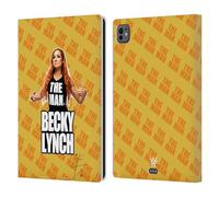 Head Case Designs Officially Licensed WWE Image 4 Becky Lynch The Man Leather Wallet Case Compatible With Apple iPad Pro 11 M4/M5 2024/2025