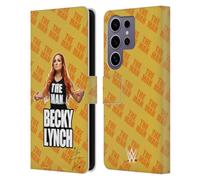 Head Case Designs Officially Licensed WWE Image 4 Becky Lynch The Man Leather Wallet Case Compatible with Samsung Galaxy S25 Ultra